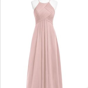 Azazie Ginger bridesmaid dress in Dusty Rose color